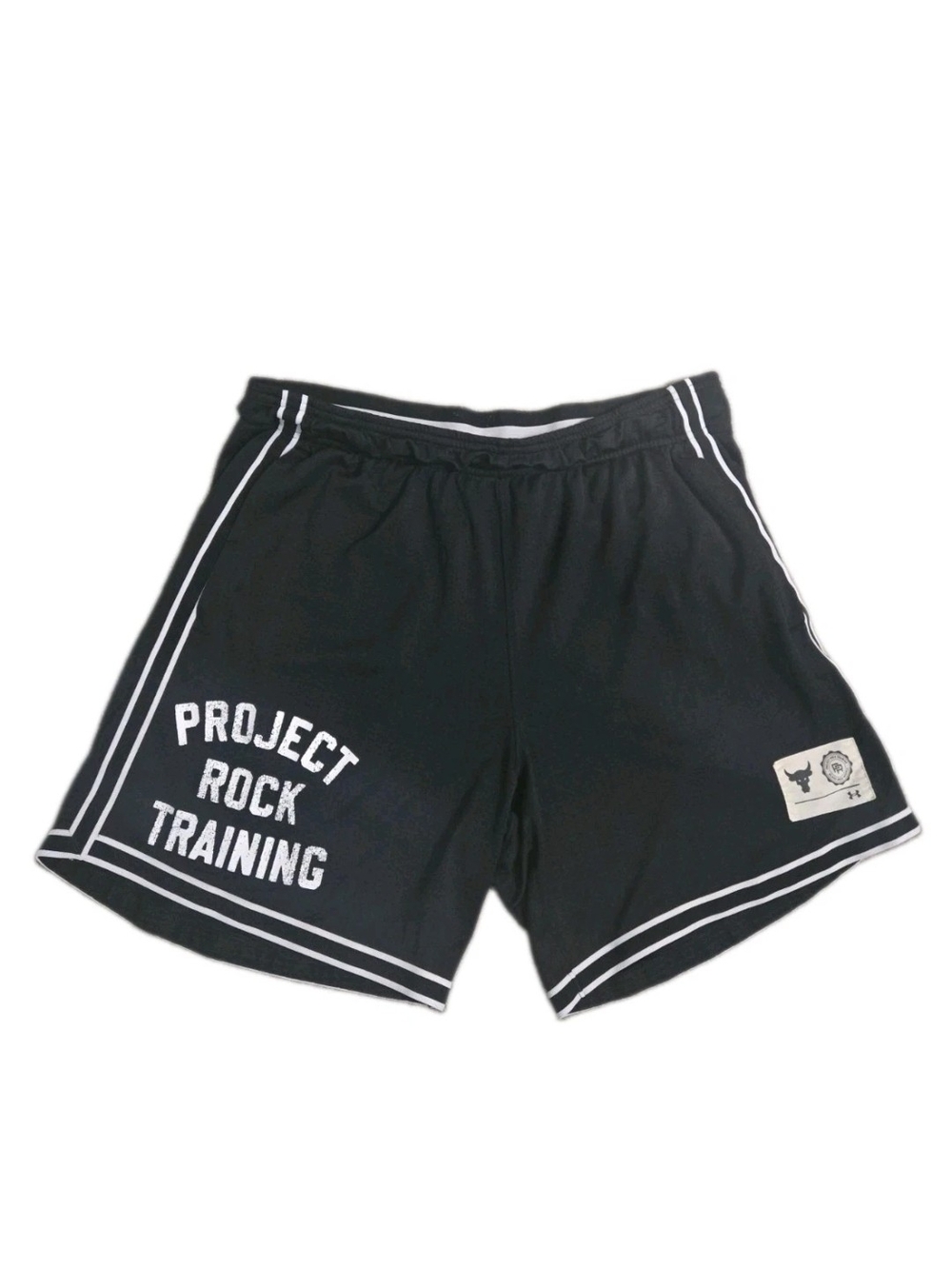 UA Project Rock Penny Mesh Training Shorts Black L